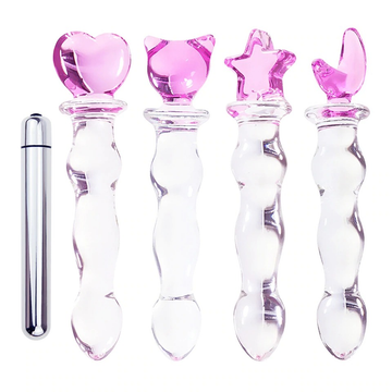 Crystal Glass Dildo for Women / Anal Butt Plug Vibrator Beads / Adult Sex Penis - EVE's SECRETS